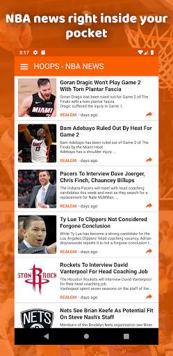 Hoops - NBA News screenshot 1