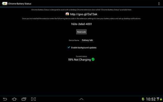 Chrome Battery Status screenshot 4