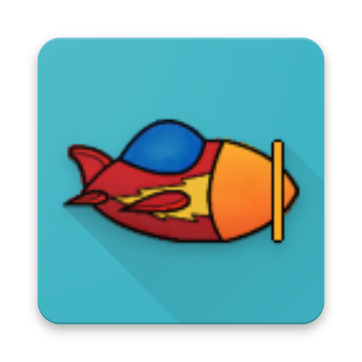 Airplane simulator 2D icon