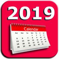Calendar 2019 English icon