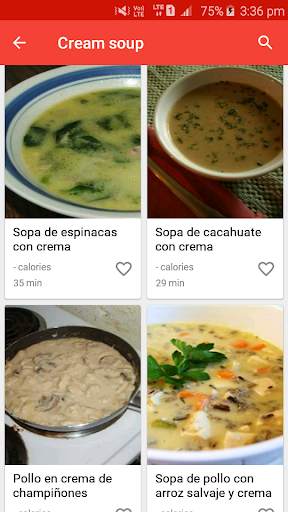 Recetas de sopa screenshot 2