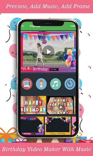 Birthday Video Maker With Music 2020 screenshot 1