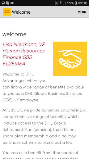 DHL GBS Advantages screenshot 3