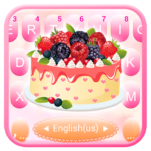 Cartoon Blackberry Cake Keyboard Theme icon