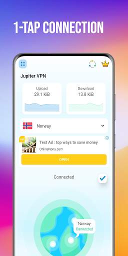 Jupiter VPN - Free, Fast, Unlimited - &Premium @$1 screenshot 4