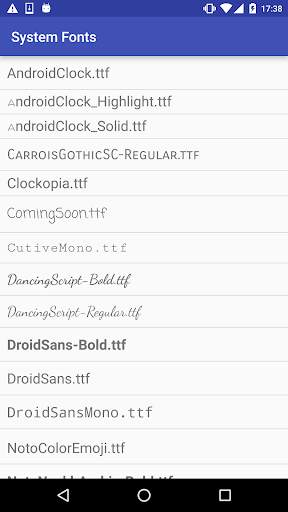 System Fonts Viewer screenshot 1