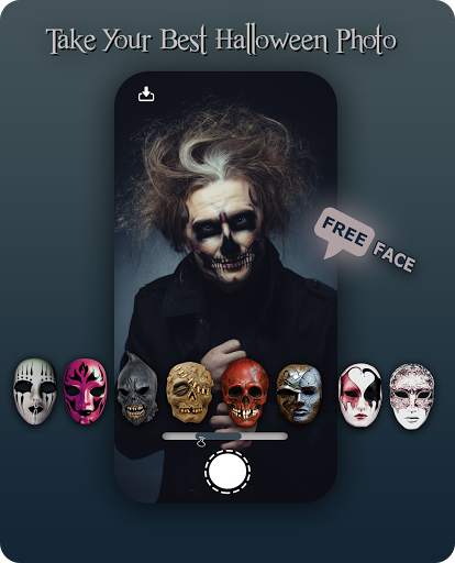 Halloween Makeup - Mask Face camera Snap screenshot 6