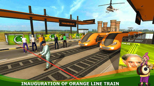 Orange Line Metro Train Game: New Train Simulator screenshot 9