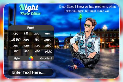 Night Photo Editor screenshot 1