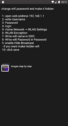Wifi , MyWifi , تغير باسورد الواى فاى screenshot 6