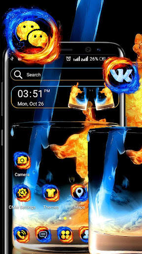 Fire & Ice Theme Launcher screenshot 1