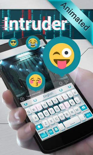 Intruder GO Keyboard Animated Theme स्क्रीनशॉट 4