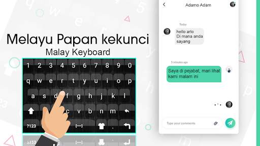 Malay Keyboard: Malay Language Typing स्क्रीनशॉट 1