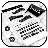 SMS Keyboard Black and White Theme 10001002