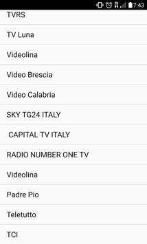 Italian TV Channel स्क्रीनशॉट 4