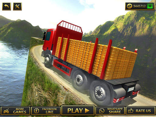 Bergauf Gold Transporter LKW fahren screenshot 9