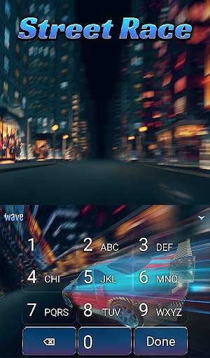 Street Race Animated Keyboard   Live Wallpaper screenshot 5