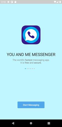 YOU AND ME - MESSENGER APP screenshot 1