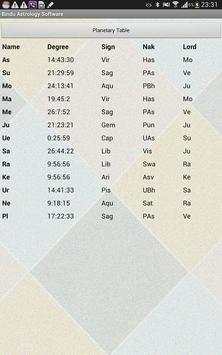Bindu Astrology Software screenshot 10