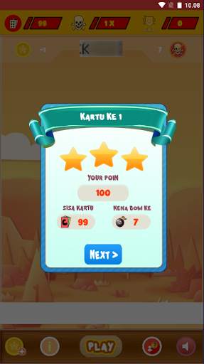 Permainan Gosok Bom Tengkorak screenshot 3