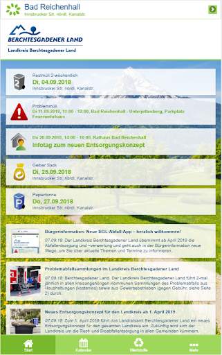 Berchtesgadener Land Abfall-App screenshot 1