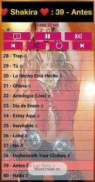 Shakira SONGS OFFLINE ( 40 SONGS ) screenshot 6