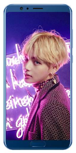 Handsome and Cute BTS V Kim Taehyung Wallpaper screenshot 2