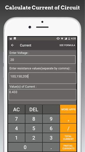 Electric Circuit Calculator скриншот 2