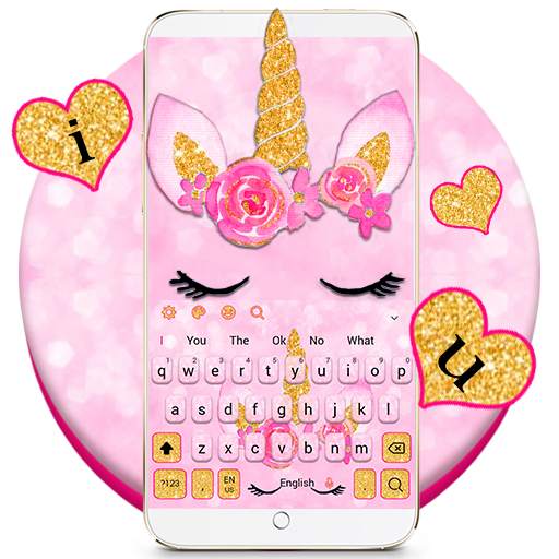 Glisten Pink Unicorn Cat Theme 10001002