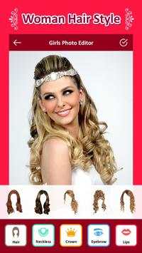 Hairstyle Changer App For Girls screenshot 1