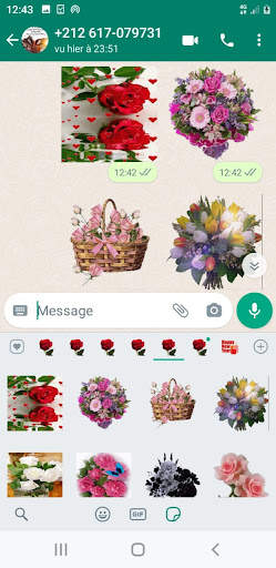 Animated  Flowers Stickers For WhatsApp screenshot 12
