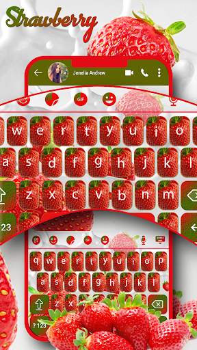 Strawberry Keyboard Theme screenshot 3