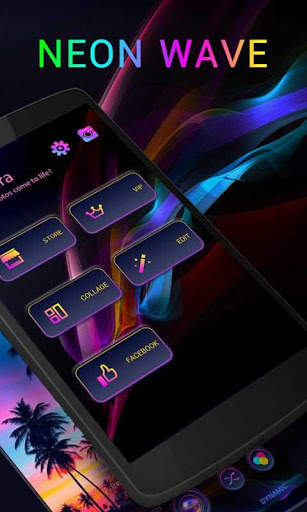 Z CAMERA NEON WAVE THEME screenshot 1