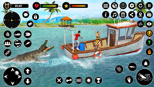 Animal Crocodile Attack Sim screenshot 6