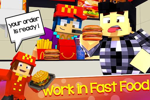 Fast Food Minecraft Restaurant screenshot 2