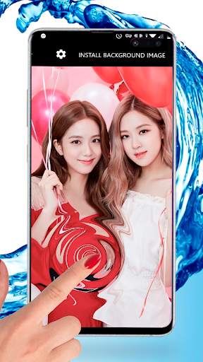 Black KPOP Pink Girly Teen Live Wallpapers screenshot 5
