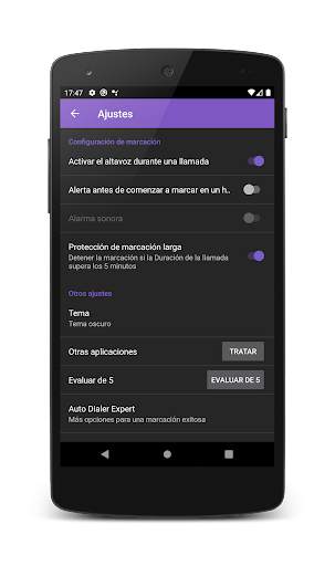 Auto rellamada screenshot 3