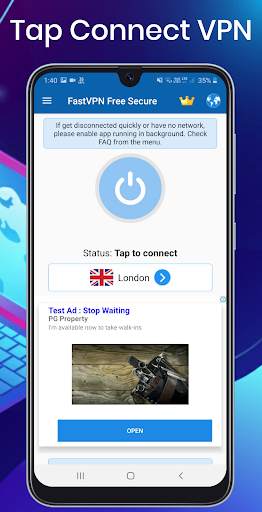 Fast VPN - Free Secure VPN, Free Unlimited Proxy screenshot 1