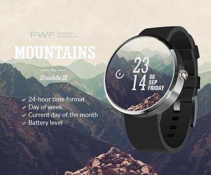 Mountains WatchFace Android screenshot 1