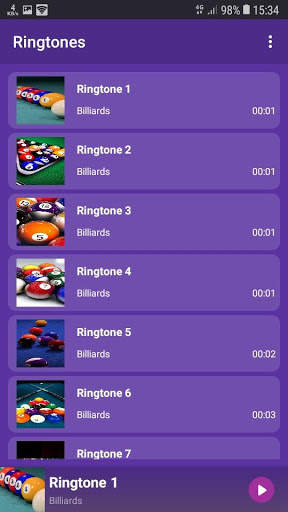 Billiards - RINGTONES and WALLPAPERS screenshot 4
