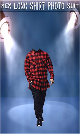 Men Long Shirt Photo Suit - tie photo suit maker screenshot 2