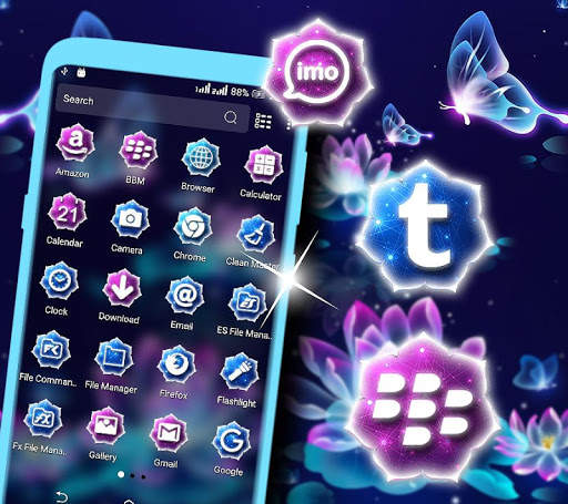 Neon Lotus Launcher Theme screenshot 7