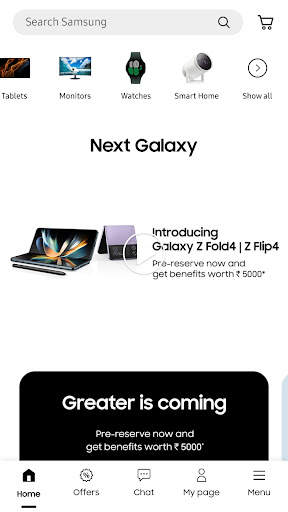 Samsung Shop screenshot 1