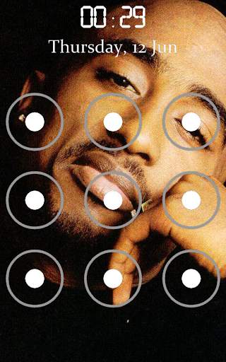 Tupac Pattern Lock Screen screenshot 3