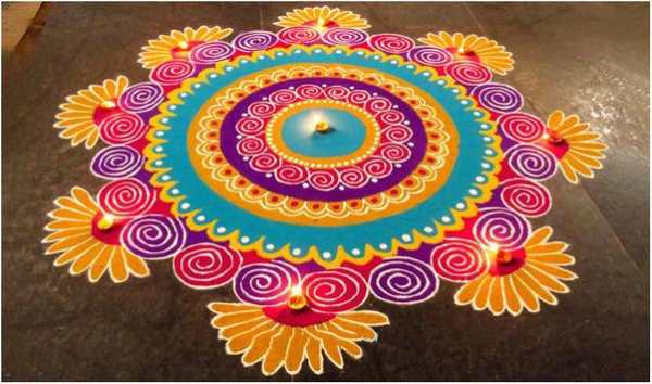 Diwali Rangoli Wallpaper screenshot 1