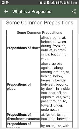 English Grammar- Preposition screenshot 7