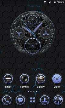 Black V Launcher Theme screenshot 2