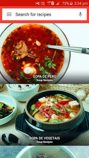 Receitas da sopa screenshot 1