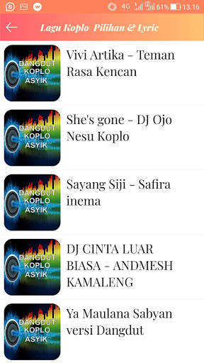 Dangdut Koplo Pilihan & Liric 6 تصوير الشاشة