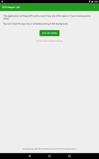 GPS Keeper Lite / Keep GPS Fix screenshot 3